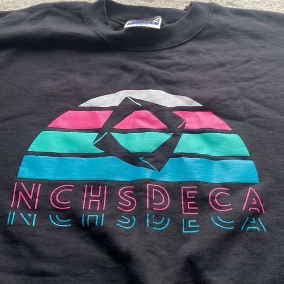 Vintage 90's Hanes Pullover sweatshirt 
New Hampshire SPCA size L black EUC - Picture 2 of 9